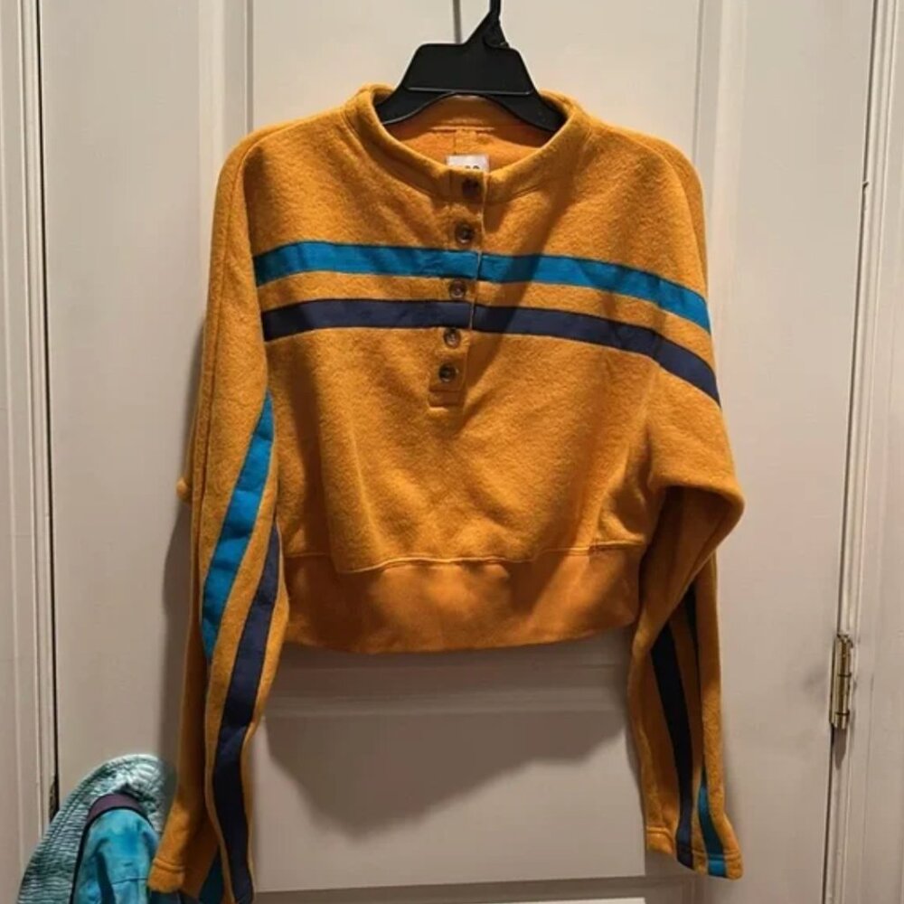 Urban Outfitters BDG Brooke henley cropped sweater